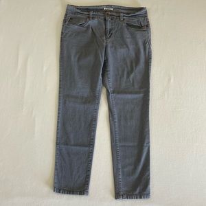 Eileen Fisher gray lightweight skinny jeans